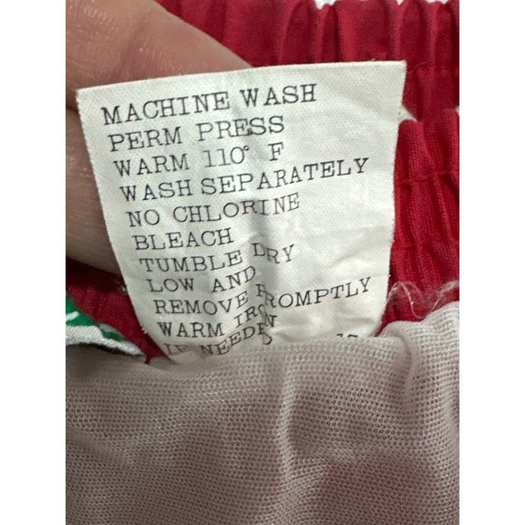 Vintage 80's Pacific Scene Striped Swim Red White Blue - Picture 13 of 16